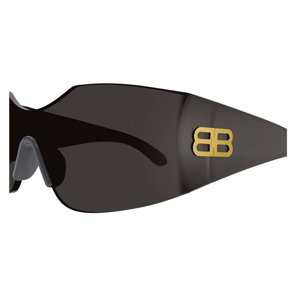 New BALENCIAGA Grey Shield BB0292S 001 Sunglasses Women - Picture 3 of 6